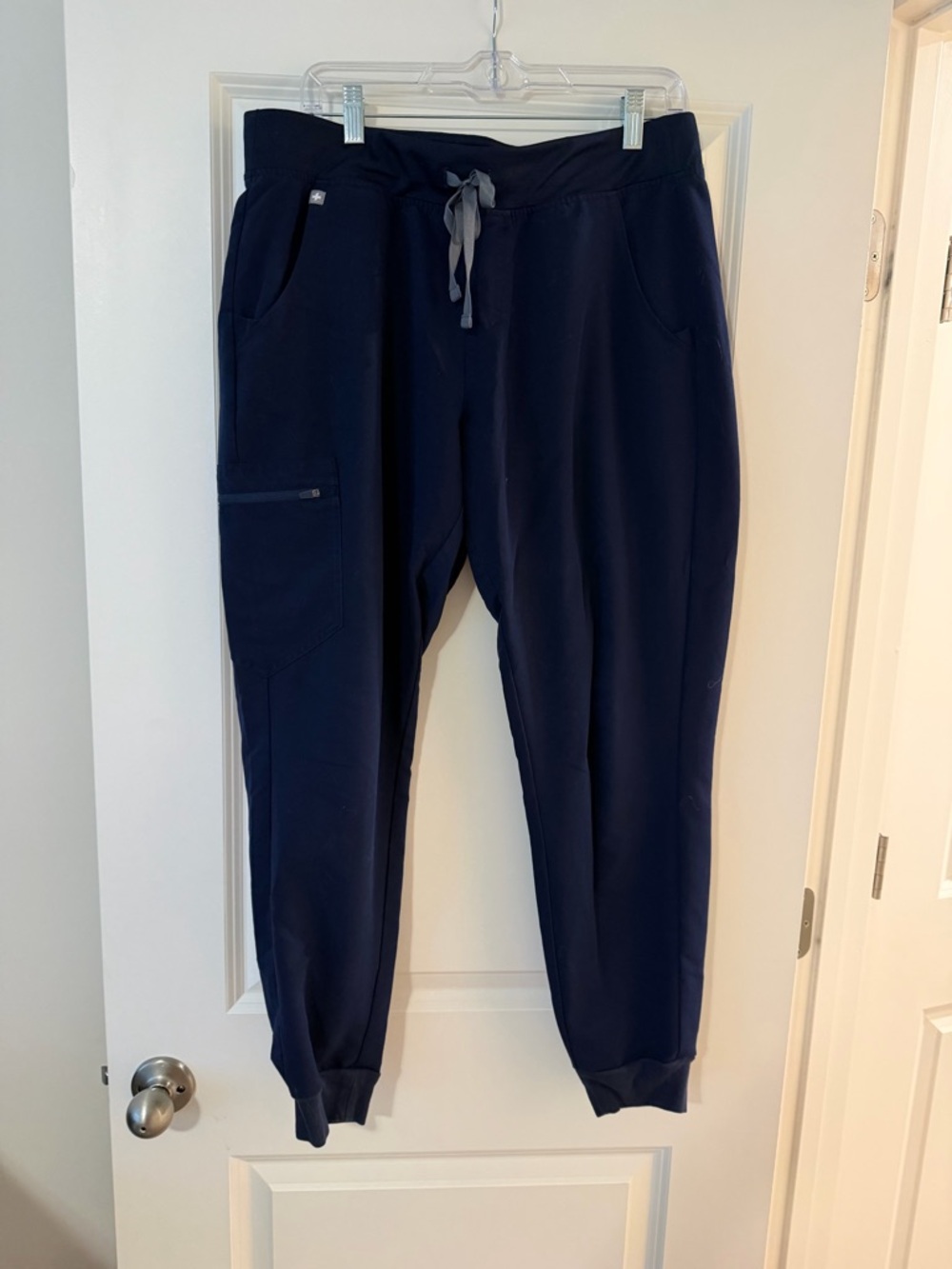 Figs Womens Navy Blue Jogger Scrubs